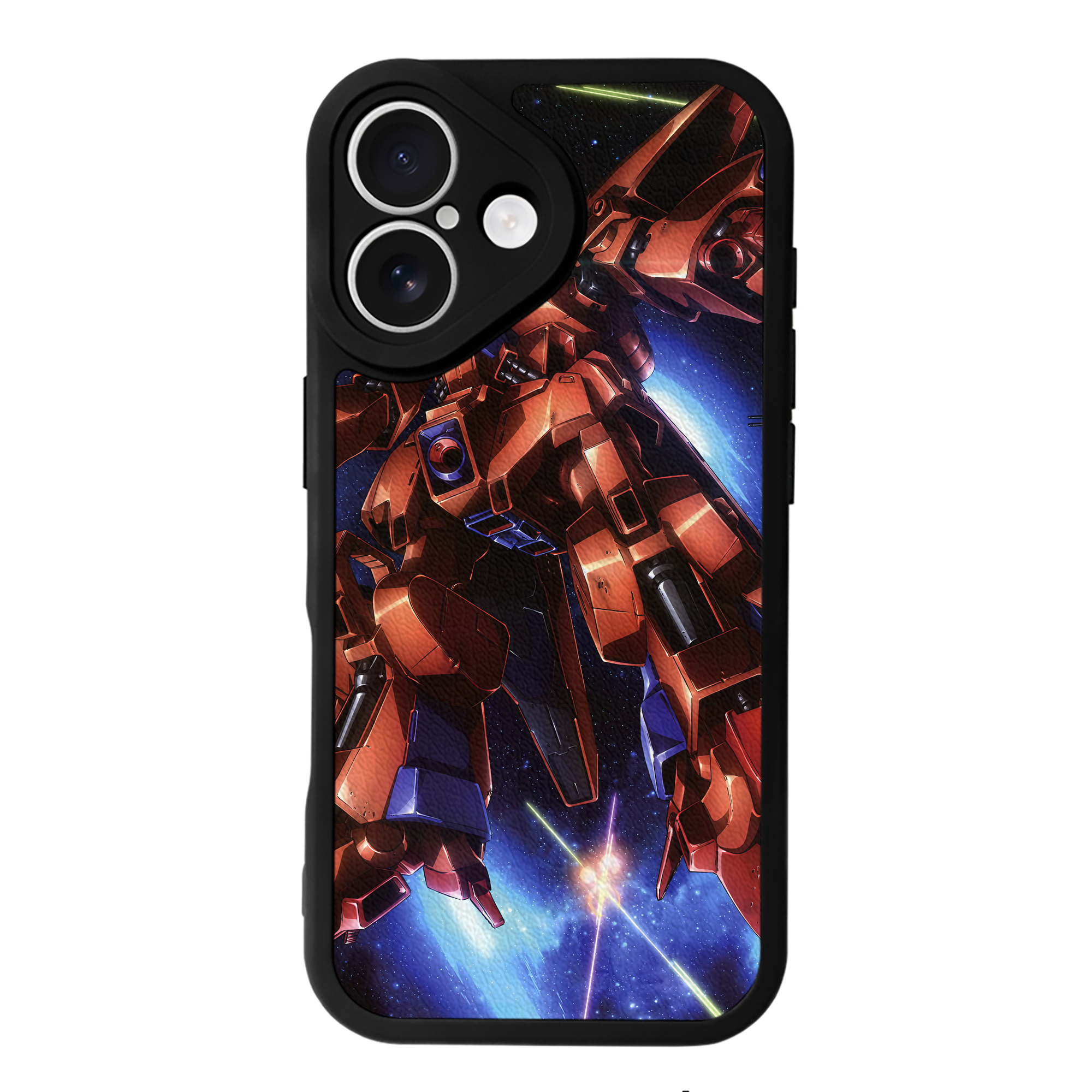 （画像用） 機動戦士ガンダム Mobile Suit Gundam 【iPhone 16シリーズ対応】シリコンスマホケース（レザー調） 材質：シリコン
